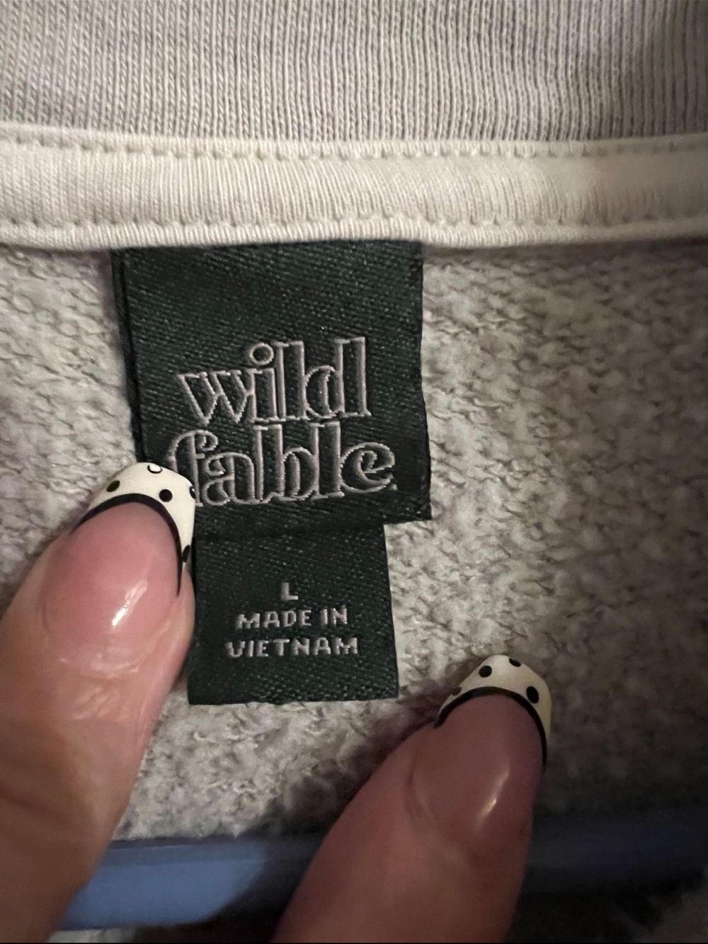 Wild Fable cropped quarter zip sweatshirt - Picture 2 of 2